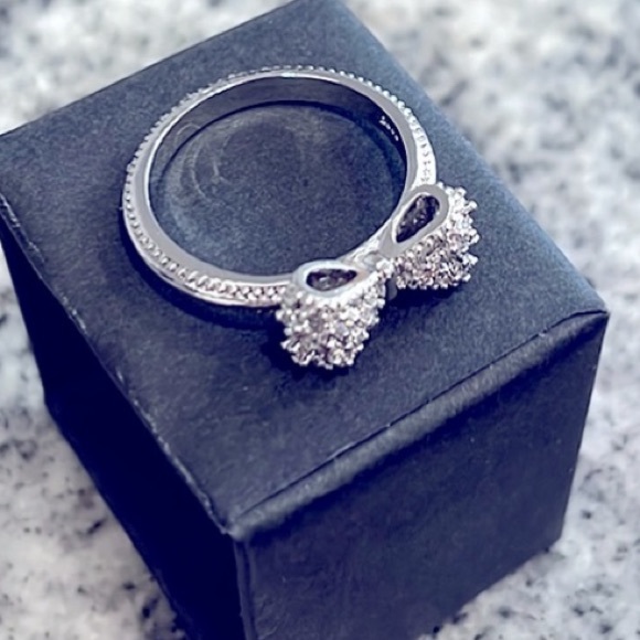 NWT Genuine💍Mossanite Diamond Bow Rings - Picture 3 of 11